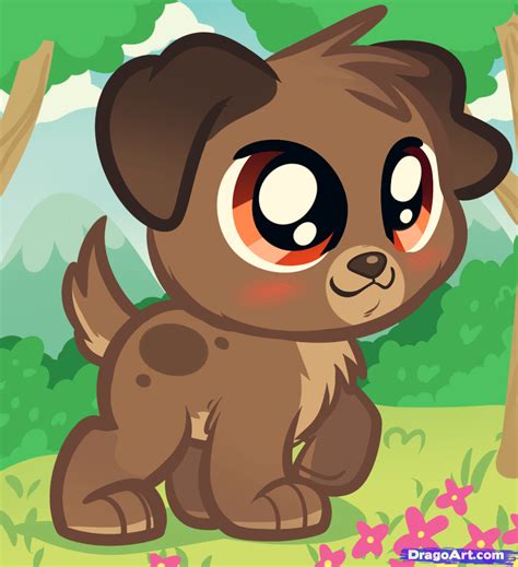 anime dog drawing.